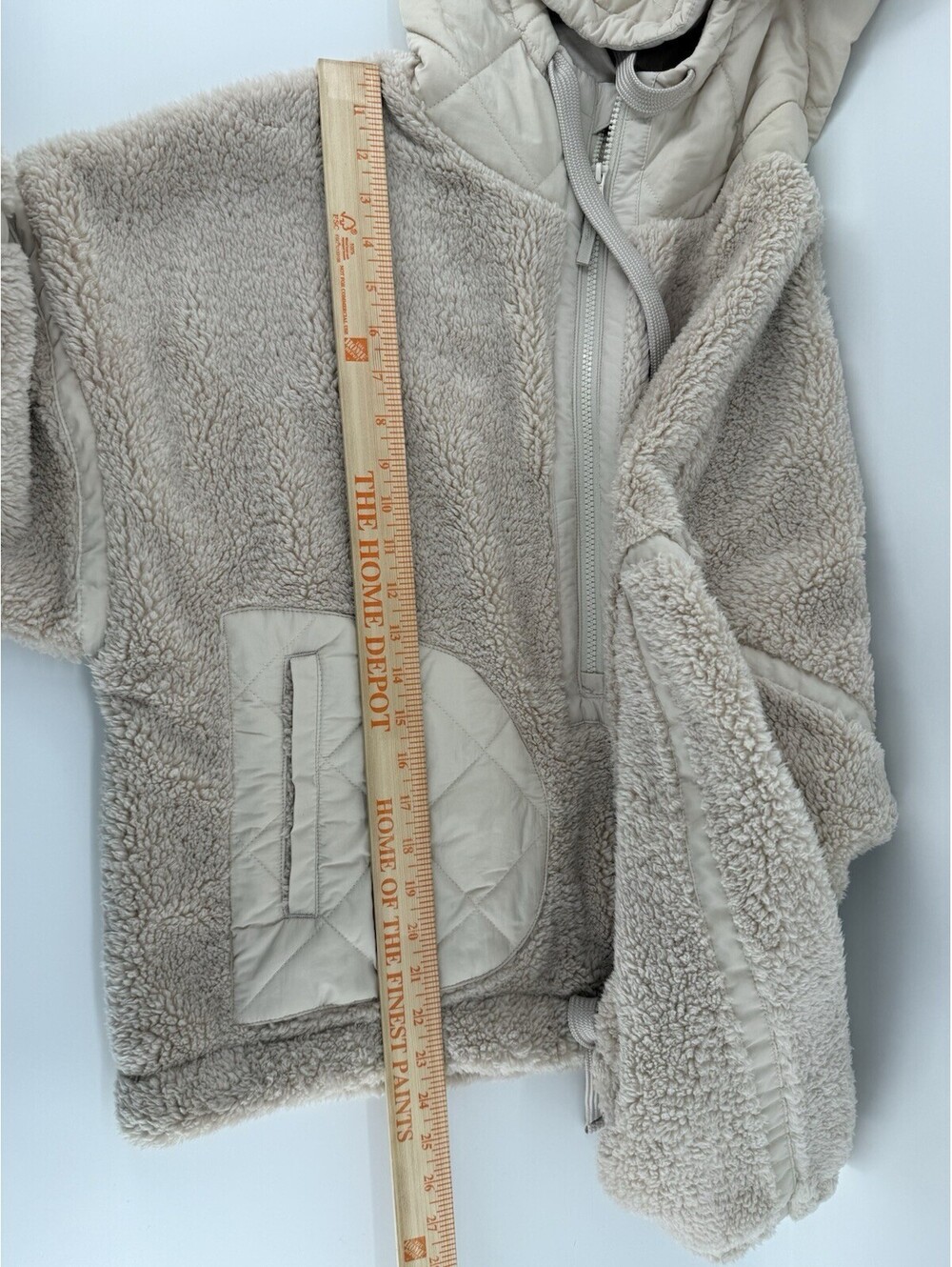 Joy Lab woman's size L long sleeve 1/2 zip extra soft pullover Tan NWT - Picture 7 of 8